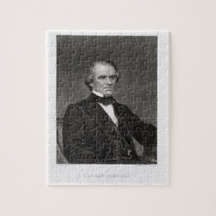 Puzzle Andrew Johnson, grabado de una fotografía por Tho
