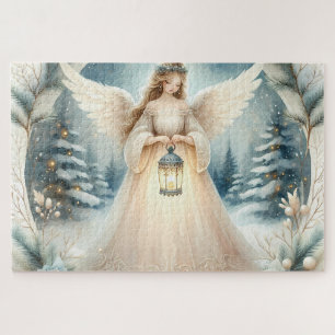 Puzzle Ángel Celestial de Invierno Farol de Esperanza