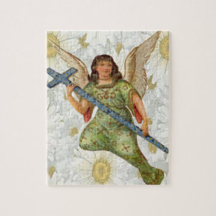 Puzzle Ángel Con Cruz