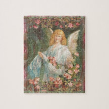 Ángel con los rosas