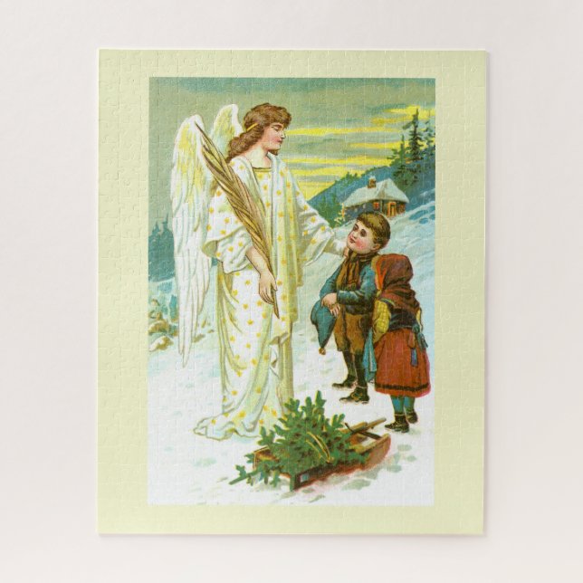 Puzzle Ángel con niños (Vertical)
