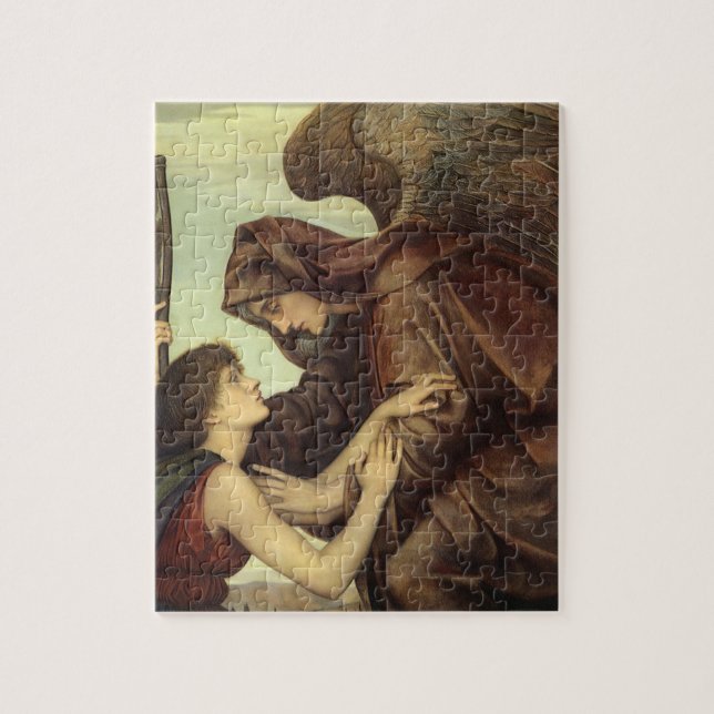 Puzzle Ángel de la muerte por Evelyn De Morgan (Vertical)