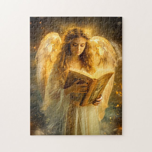Puzzle Ángel de la Sabiduría Divina con Biblia (Vertical)