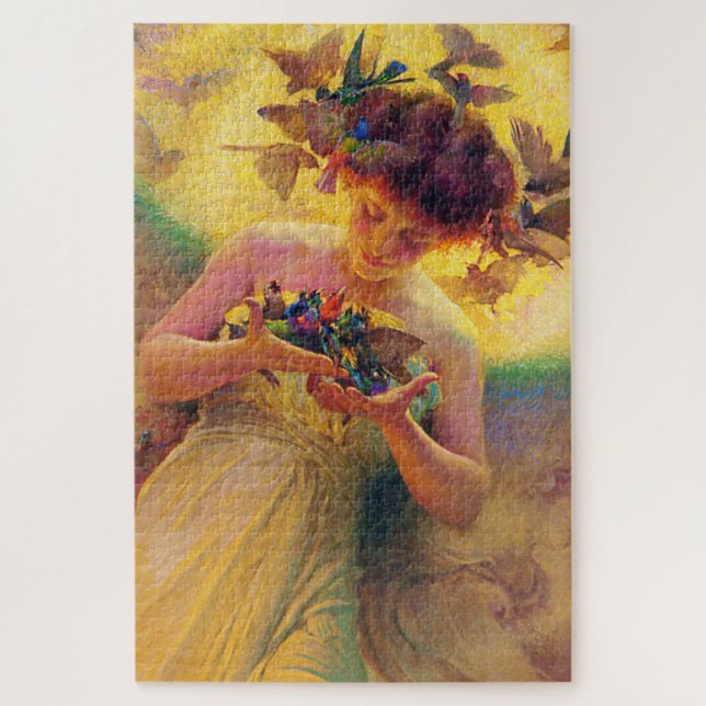 Puzzle “Ángel de los Pájaros” de Franz Dvorak (Vertical)