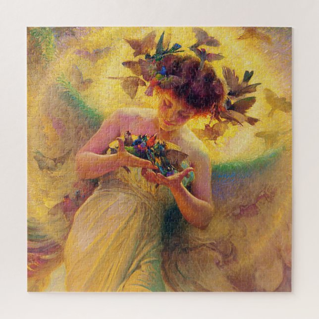 Puzzle “Ángel de los Pájaros” de Franz Dvorak (Vertical)