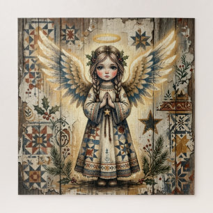 Puzzle Ángel de Navidad de Arte Popular