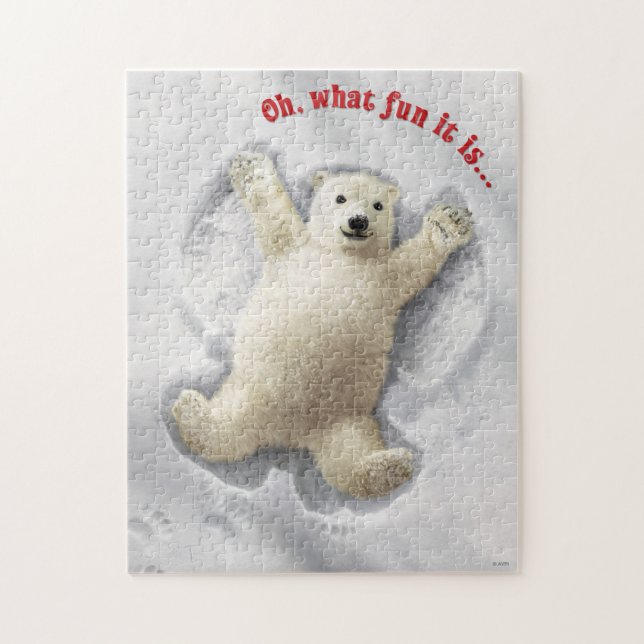 Puzzle Angel de nieve grande (Vertical)