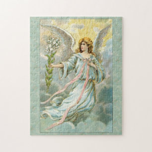 Puzzle Ángel en azul