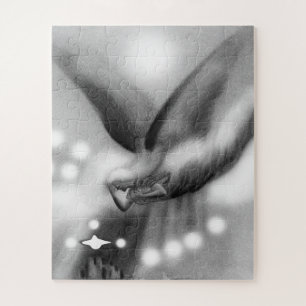 Puzzle Ángel en el arte nocturno