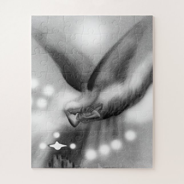 Puzzle Ángel en el arte nocturno (Vertical)