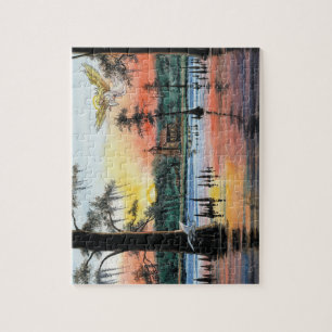 Puzzle Ángel en el pantano