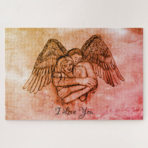 Puzzle Angel Eros en el amor, te amo