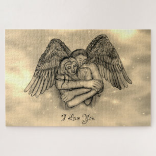 Puzzle Angel Eros en el amor, te amo