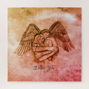 Puzzle Angel Eros en el amor, te amo