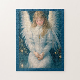Puzzle Ángel Navidades victorianos de época