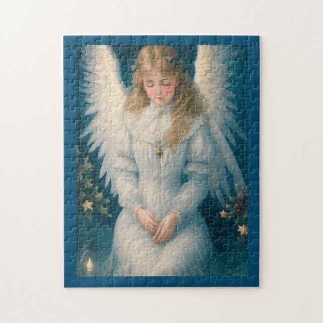 Puzzle Ángel Navidades victorianos de época (Vertical)