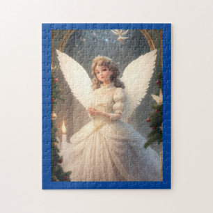 Puzzle Ángel Navidades victorianos de época