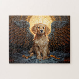 Puzzle Ángel perrito Golden Retriever