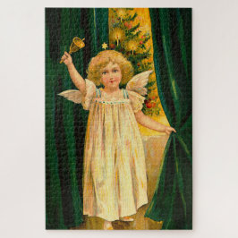Puzzle Angel ringing the bell for Christmas time