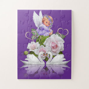 Puzzle Ángel rompe púrpura