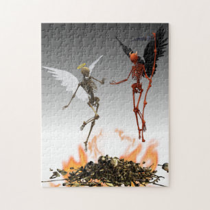Puzzle Angel Skeleton Demon Devil
