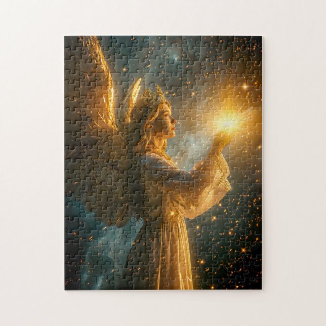 Puzzle Ángel sosteniendo una estrella radiante (Vertical)