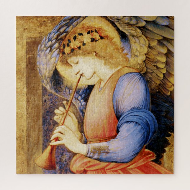 Puzzle “Ángel tocando un flageolet” de Edward Burne Jones (Vertical)