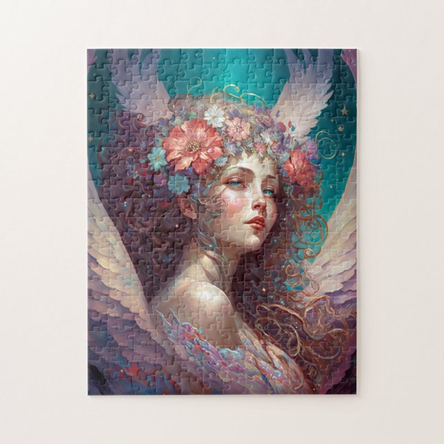 Puzzle Angel Wings Fantasy Art (Vertical)