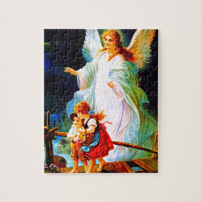 Puzzle Ángel y niños de guarda de Heiliger Schutzengel (Vertical)