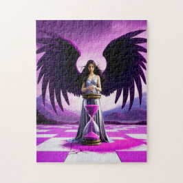 Puzzle Ángel y reloj de arena