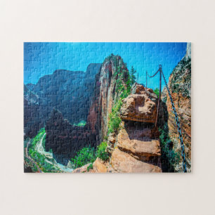 Puzzle Ángeles de Jigsaws aterrizando en Zion Utah.
