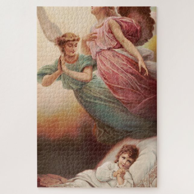 Puzzle Ángeles guardianes con niño (Vertical)