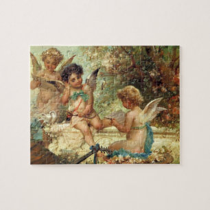 Puzzle Ángeles músicos por Hans Zatzka, Bella Artes victo