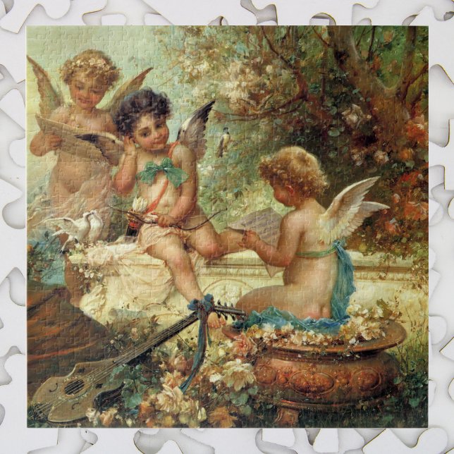 Puzzle Ángeles músicos por Hans Zatzka, Bella Artes victo (Subido por el creador)