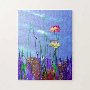 Puzzle Angelfish 3D colorido