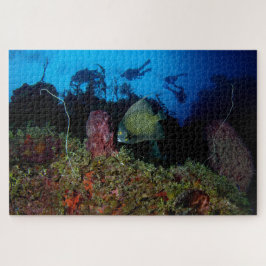 Puzzle Angelfish and Divers from Under 20"x30"