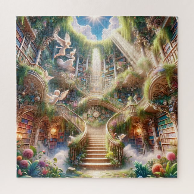 Puzzle Angelic Library Stairway to Enlightenment (Vertical)