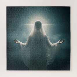 Puzzle Ángelic Robed Spirit Levantando brazos sobre nubes
