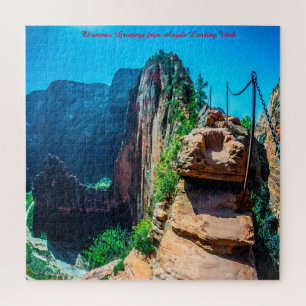 Puzzle Angels Landing Utah Christmas Greetings