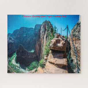 Puzzle Angels Landing Utah. Felicitaciones de Navidad