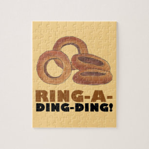 Puzzle Anillo de anillo de cebolla de Ring-A-Ding Anillos