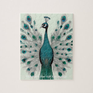 Puzzle Animación Boho peacock
