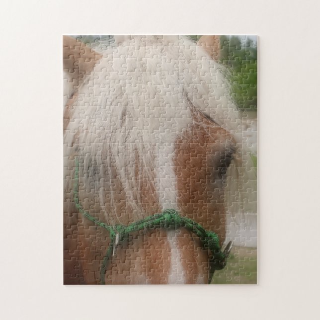 Puzzle Animal Cute Horse Face (Vertical)