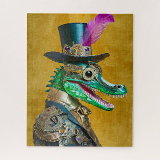Puzzle Animal de fiesta de Carnaval Steampunk Lagarto