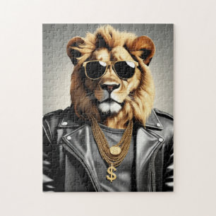 Puzzle Animal De Guay Con Gafas De Sol Y Una Chaqueta De