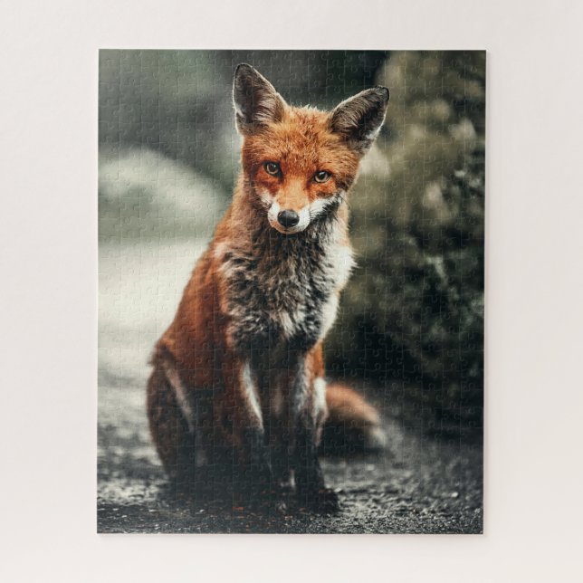 Puzzle Animal de la Selva Forestal de Fox Adorable (Vertical)
