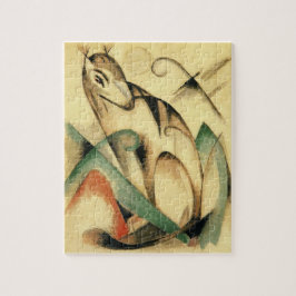 Puzzle Animal mítico sentado (por Franz Marc)