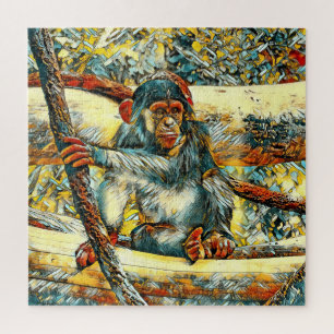 Puzzle AnimalArt_Chimpanzee_011