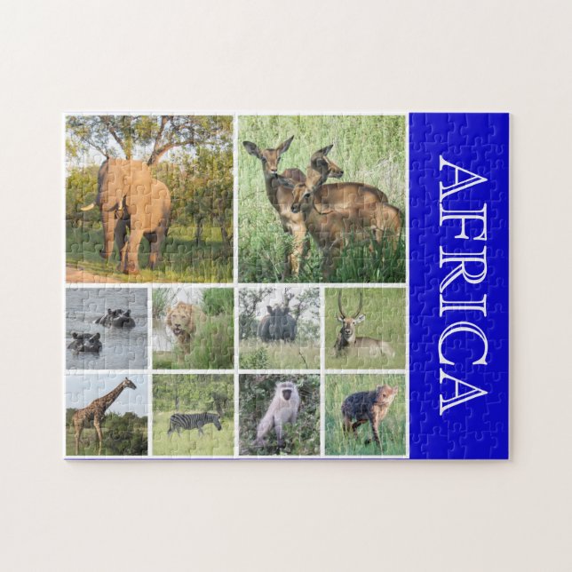 Puzzle animales africanos (Horizontal)