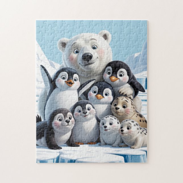 Puzzle Animales Árticos (Vertical)